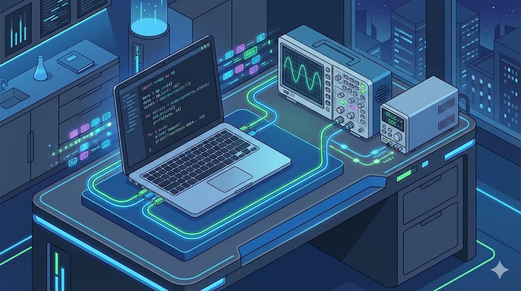 Pythonでオシロスコープを制御する(PyVISA)